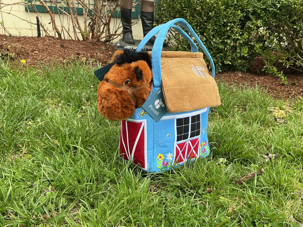 Plush Horse & Barn Bag
