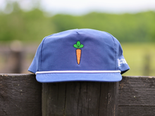 Flat-brimmed Carrot Snapback hat